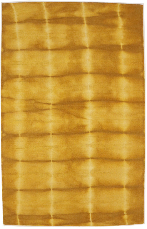 Gold Tie-Dye 5X8 Hand-Tufted Modern Rug