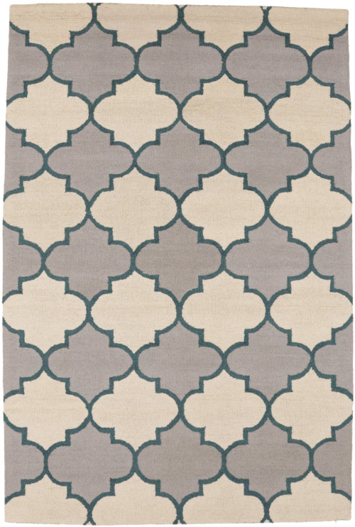 Multicolored Trellis 5X8 Hand-Tufted Modern Rug